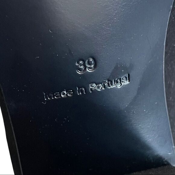 Cos Black Suede Pointy Toe Block Heel Pumps 39 - Picture 15 of 16